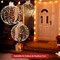Costway 3 Pack Christmas LED Light Balls Outdoor Hanging Light Spheres w/360 Lights